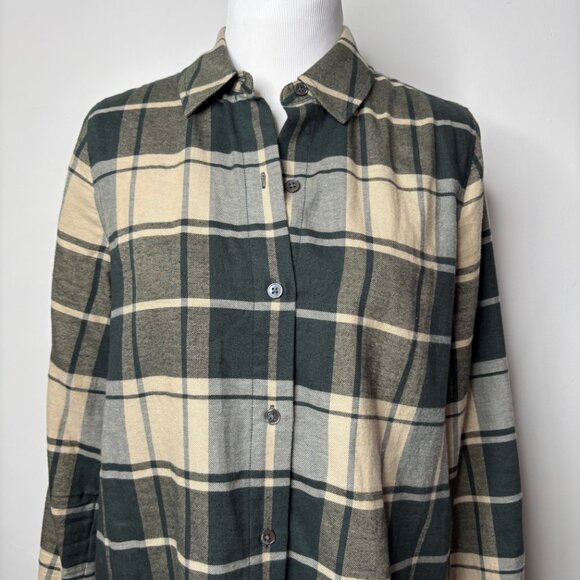 Jenni Kayne Women's Cotton Plaid Flannel Button Down Shirt Size S - Picture 10 of 12